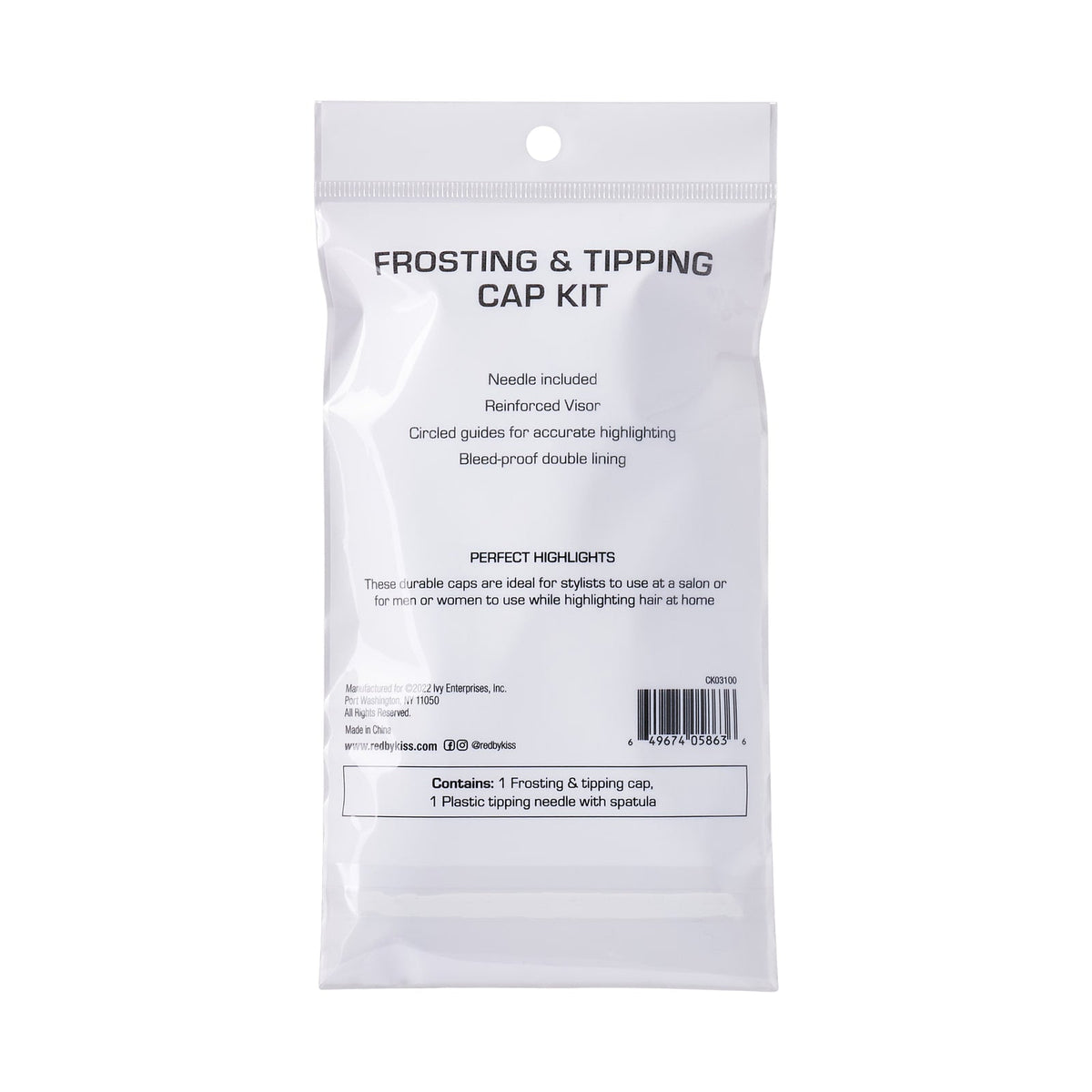 Frosting Tipping Cap usage detail