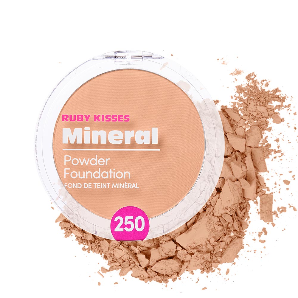 Ruby Kisses 100% Mineral Powder Foundation – Sand Beige