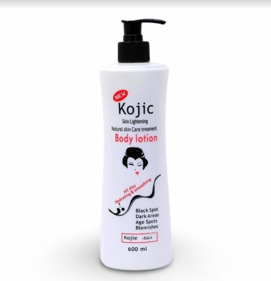 Kojic Body Lotion Skin Ligtening Nutural Skin Care all day hydrating & smoothing 600 ml (Pack of 6)