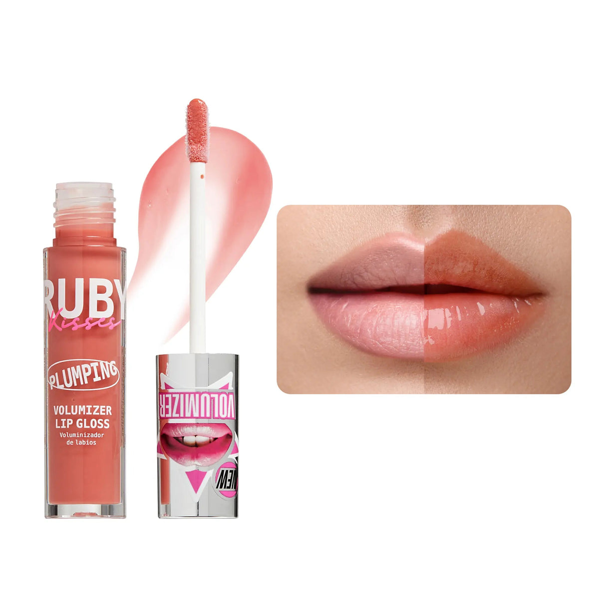Ruby Kisses Plumping Lip Gloss - Rose Wood