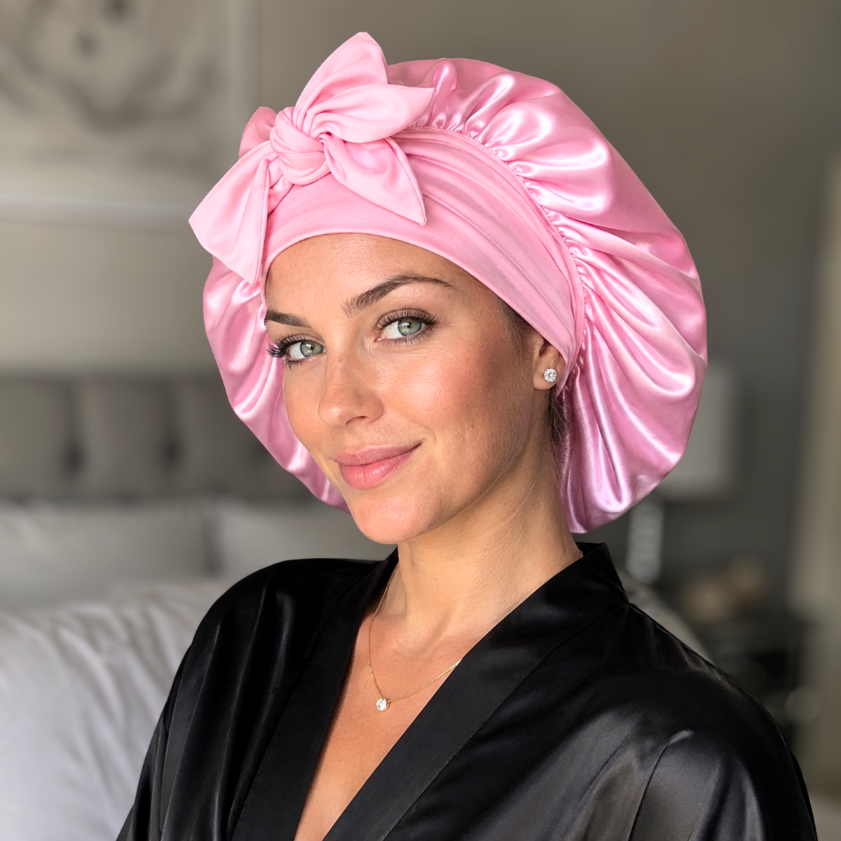 Adjustable Reversible Satin Hair Bonnet