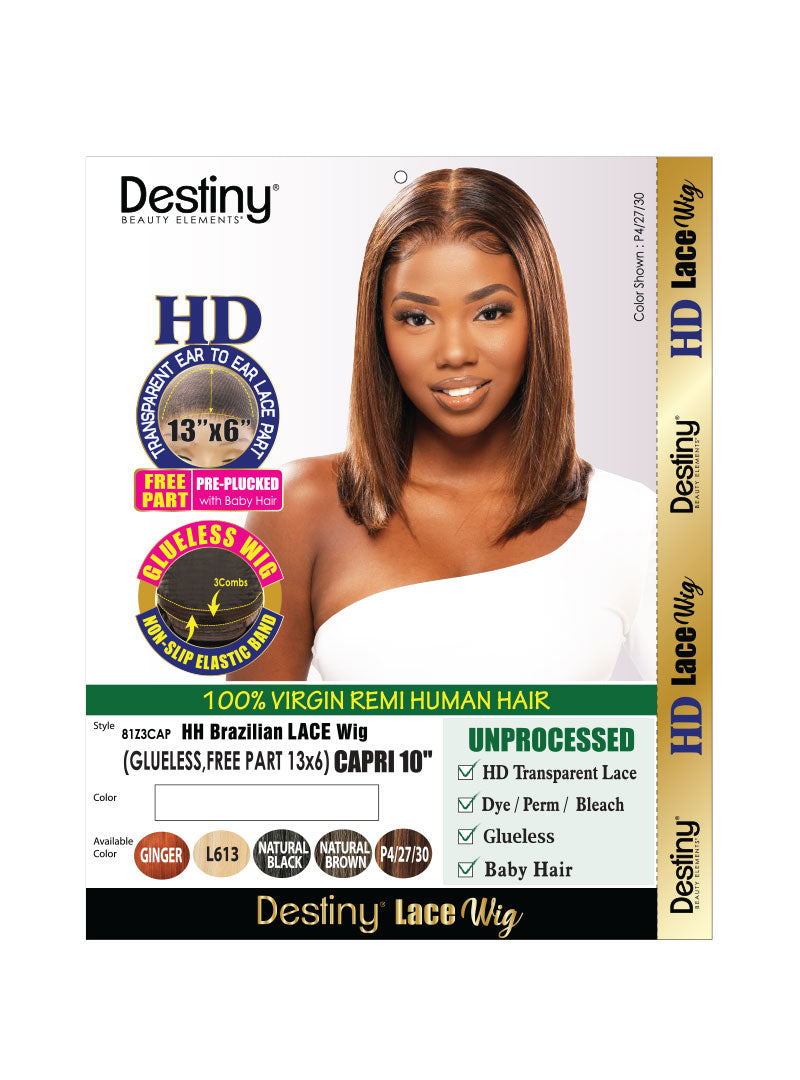 DESTINY HH Brazilian Lace Wig Capri side