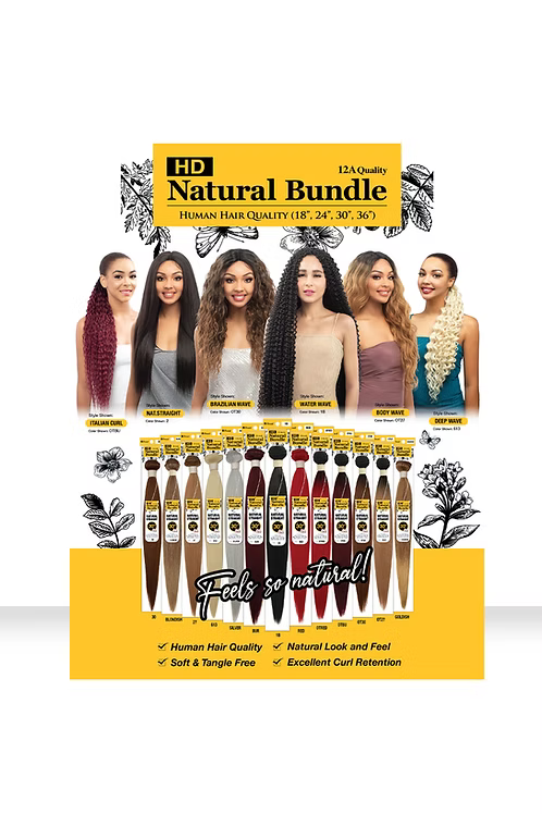 HD NATURAL BUNDLE SINGLE - NATURAL STRAIGHT