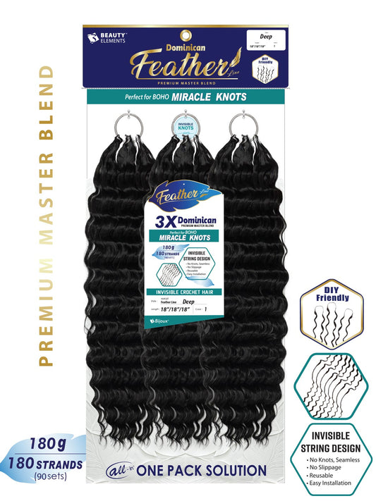 Bijoux Dominican Feather Line Deep Crochet
