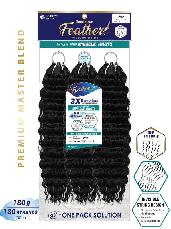 Bijoux Dominican Feather Line Deep Crochet