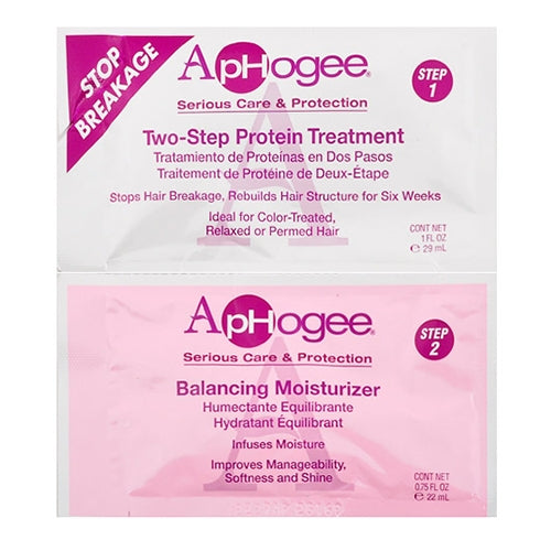 Aphogee Two-Step Protein Treatment & Balancing Moisturizer 1 Pack