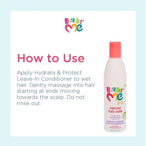 Just for Me Natural Hair Milk Hydrate & Protect Leave In Conditioner 10oz/ 295ml