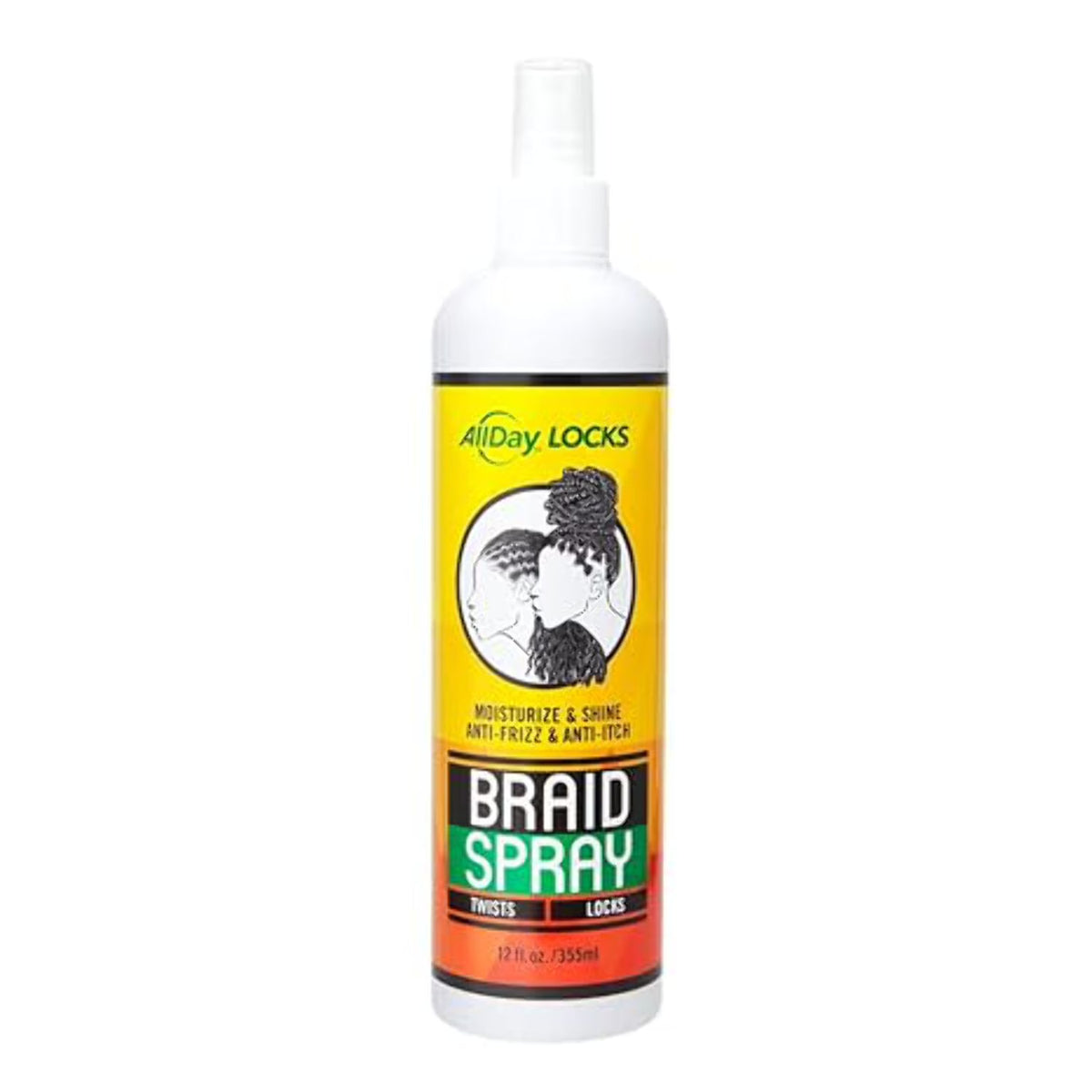 All Day Locks Moisture & Shine Anti-Frizz Braid Spray 12oz