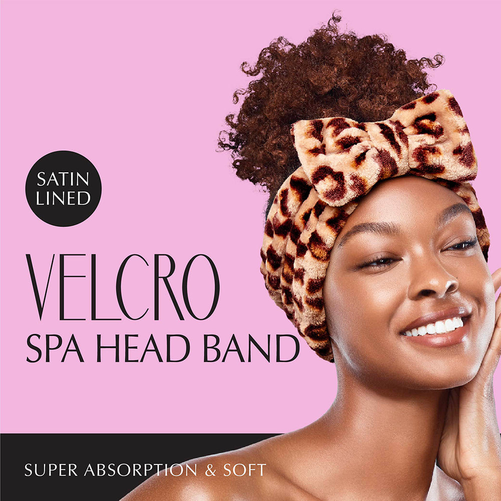 RED by Kiss Plush Spa Headband - Leopard - image 2