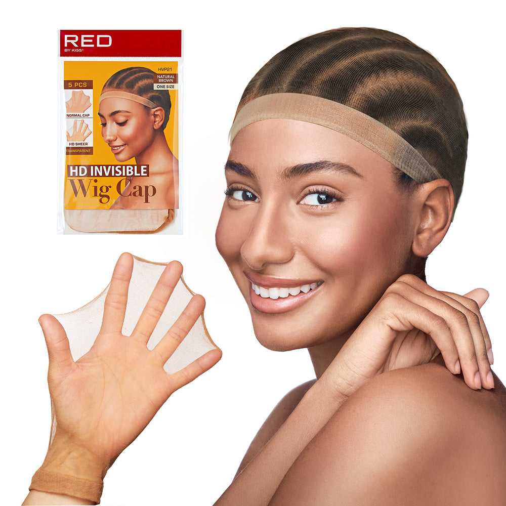 RED by KISS HD Invisible Wig Cap Natural Brown