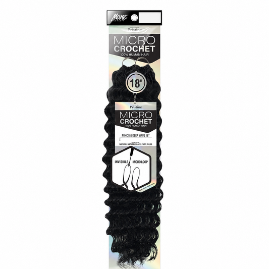 PRHC102 Feather Micro Crochet Deep Wave 18 inch package