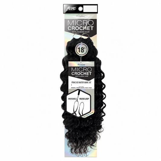 Mane Concept PRHC103 Feather Micro Crochet Water Wave 18 inch package