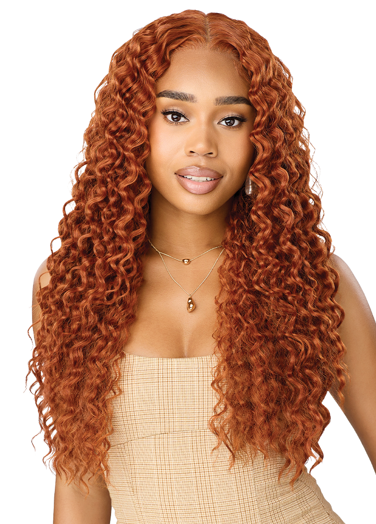 Outre Perfect Hairline NueBlend HHB Peruvian Curls 26"