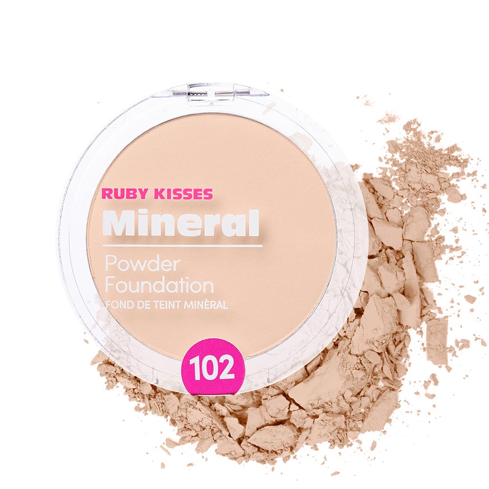 Ruby Kisses 100% Mineral Powder Foundation – Fair Porcelain