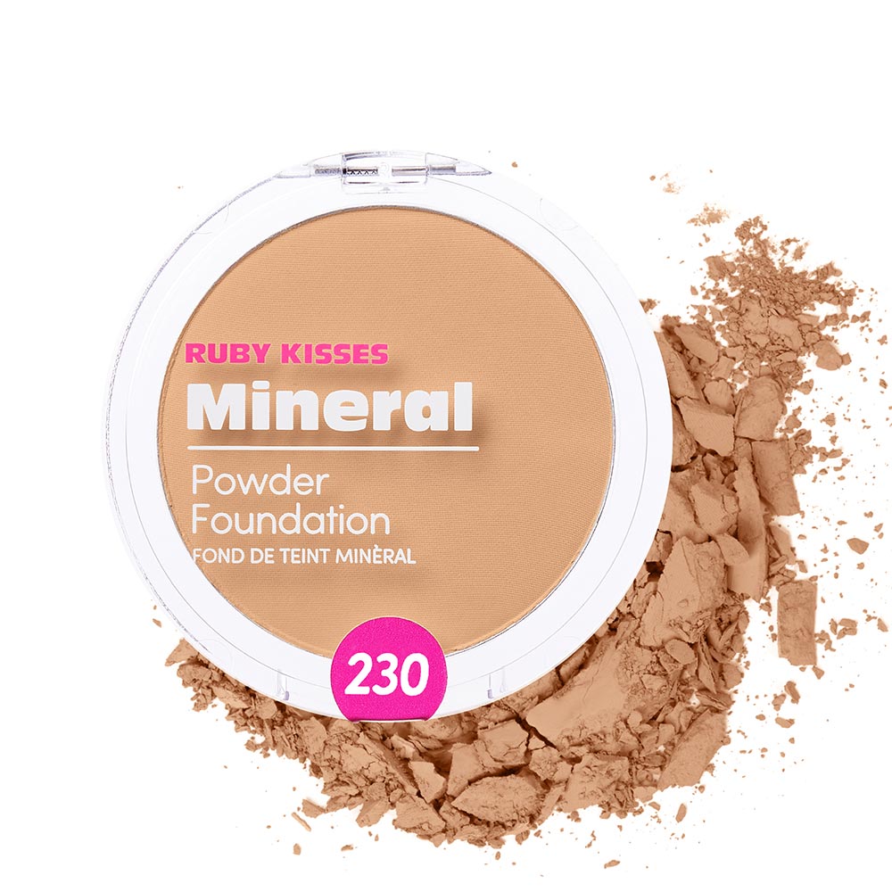 Ruby Kisses 100% Mineral Powder Foundation – Natural Buff