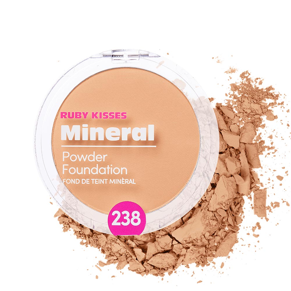 Ruby Kisses 100% Mineral Powder Foundation – Rich Tan
