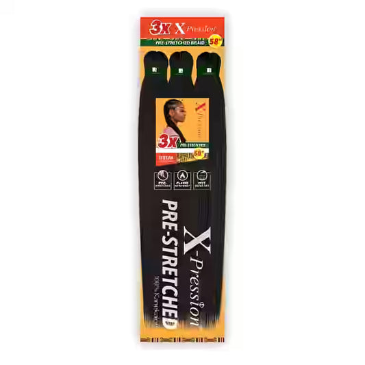 3X X-Pression Pre-Stretched Braid 58"