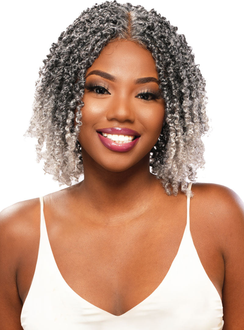 Destiny Green Bohemian Yanki Twist 12 inch HD lace wig — product view 1