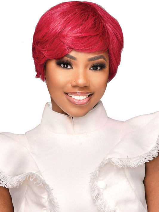Destiny Green HH Dubycut human hair wig — product view 1