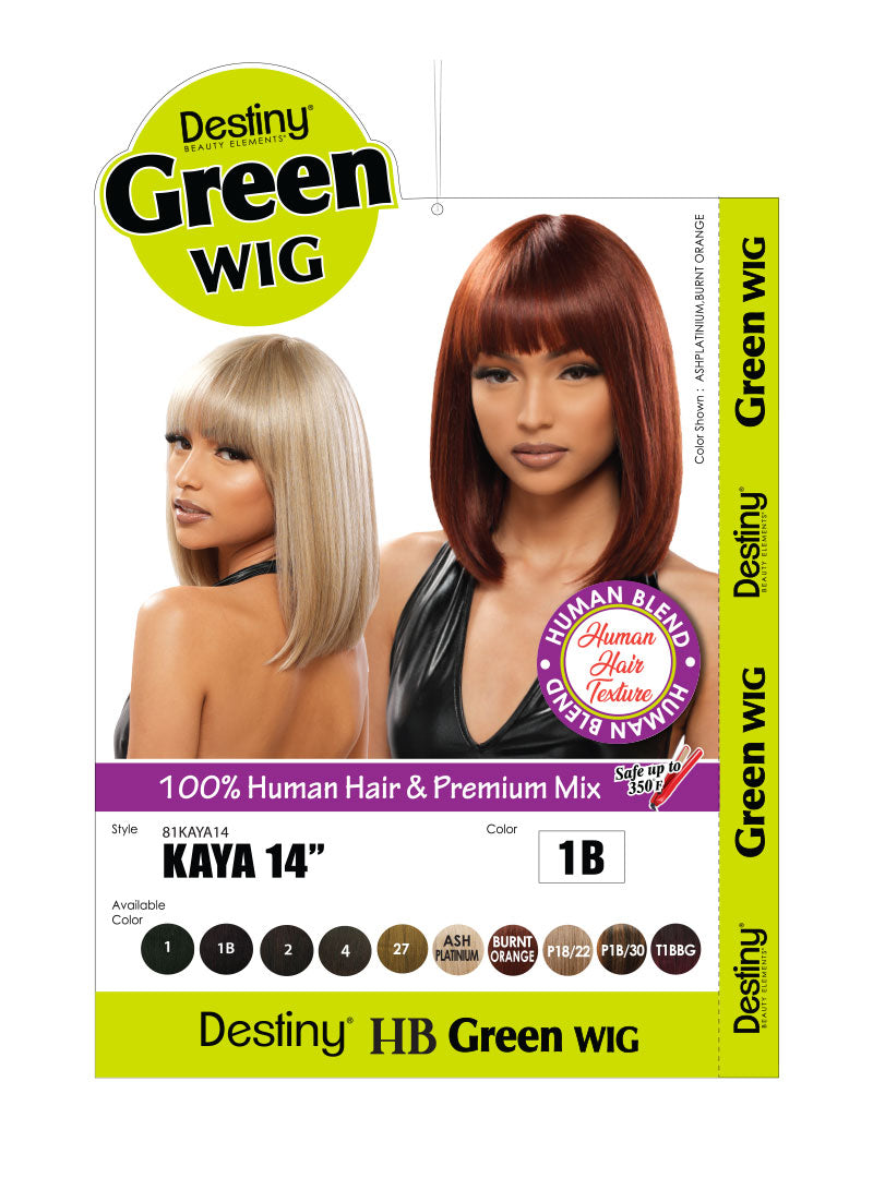 Bijoux Destiny Green Kaya 14 inch wig — gallery image 2