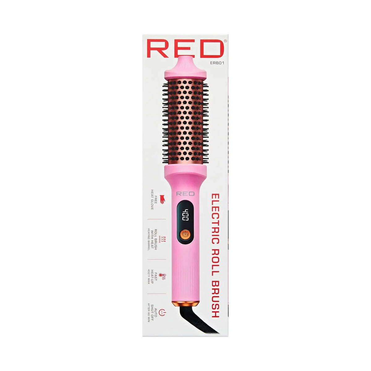 Heated Roll Brush 2-in-1 Curling Iron and Volumizing Hair Brush