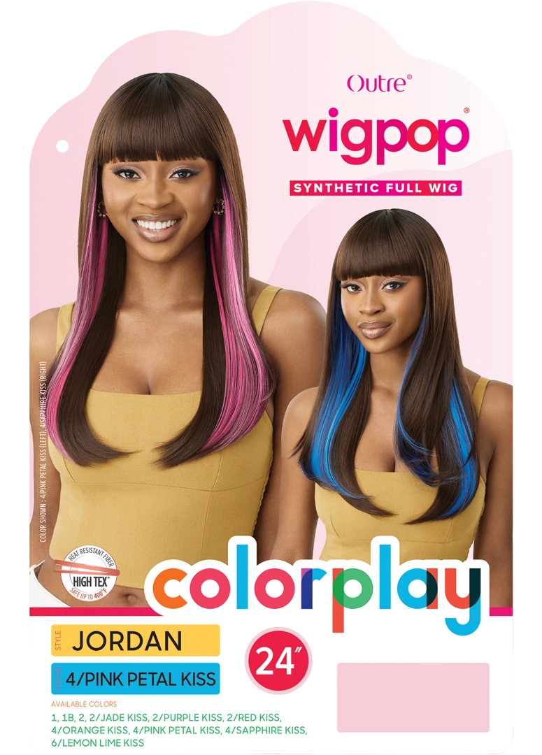 Outre Jordan color chart and product card