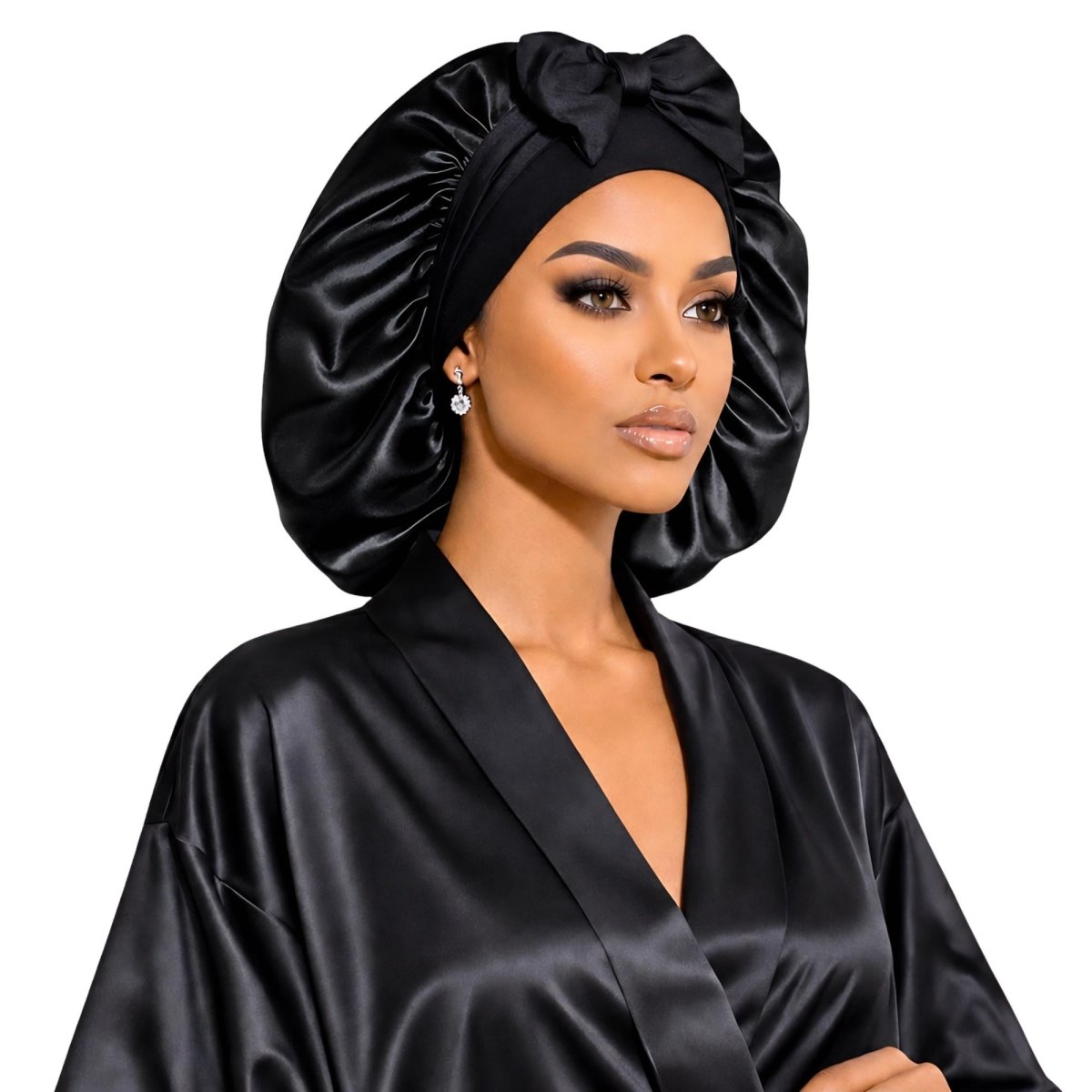 Adjustable Reversible Satin Hair Bonnet