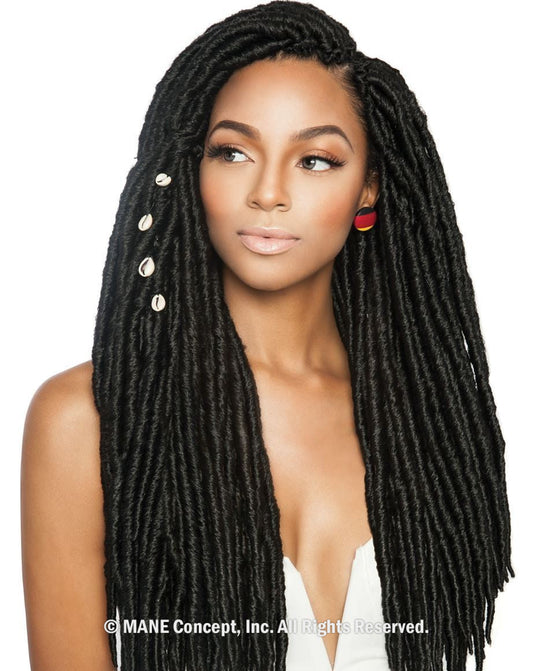 Mane Concept Mojo Locs 18 front model photo