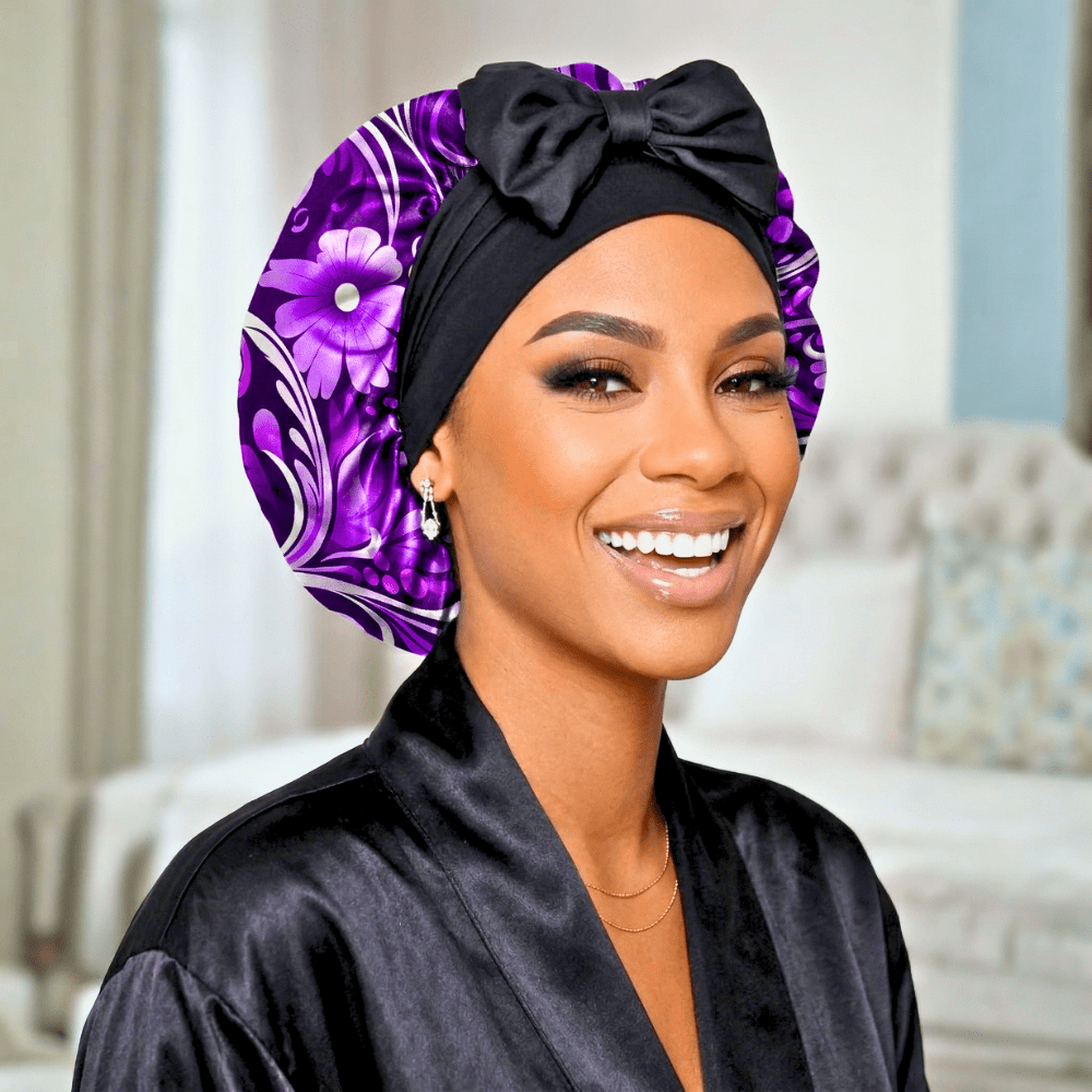 Adjustable Reversible Satin Hair Bonnet