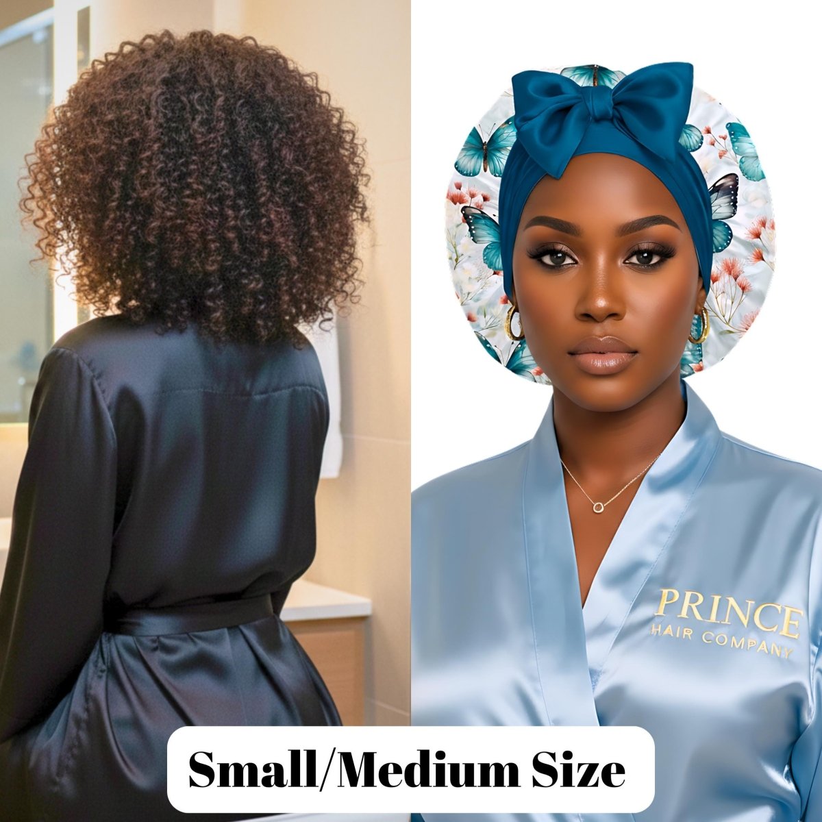 Adjustable Reversible Satin Hair Bonnet