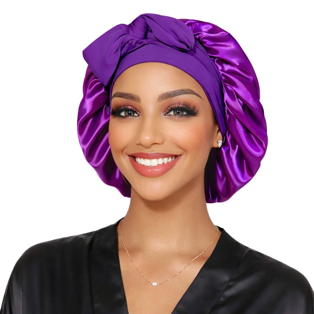 Adjustable Reversible Satin Hair Bonnet