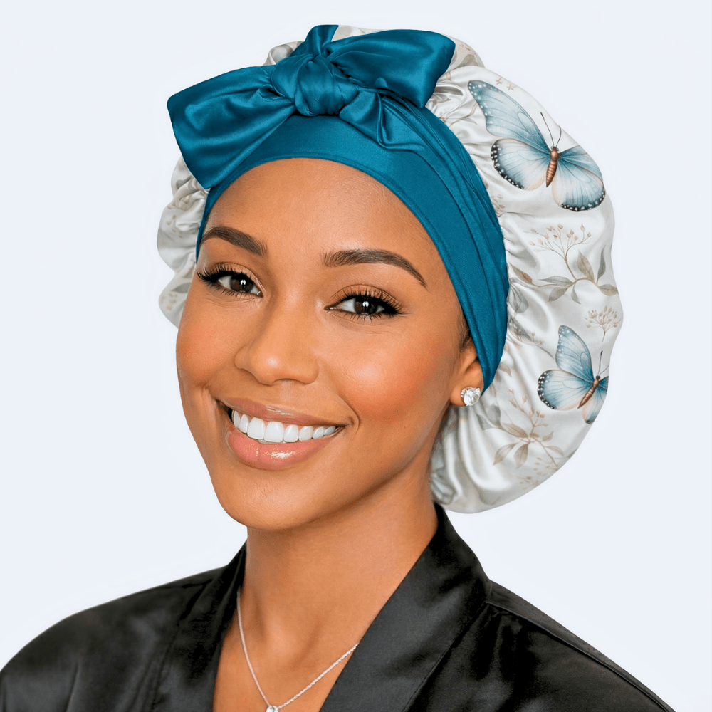 Adjustable Reversible Satin Hair Bonnet