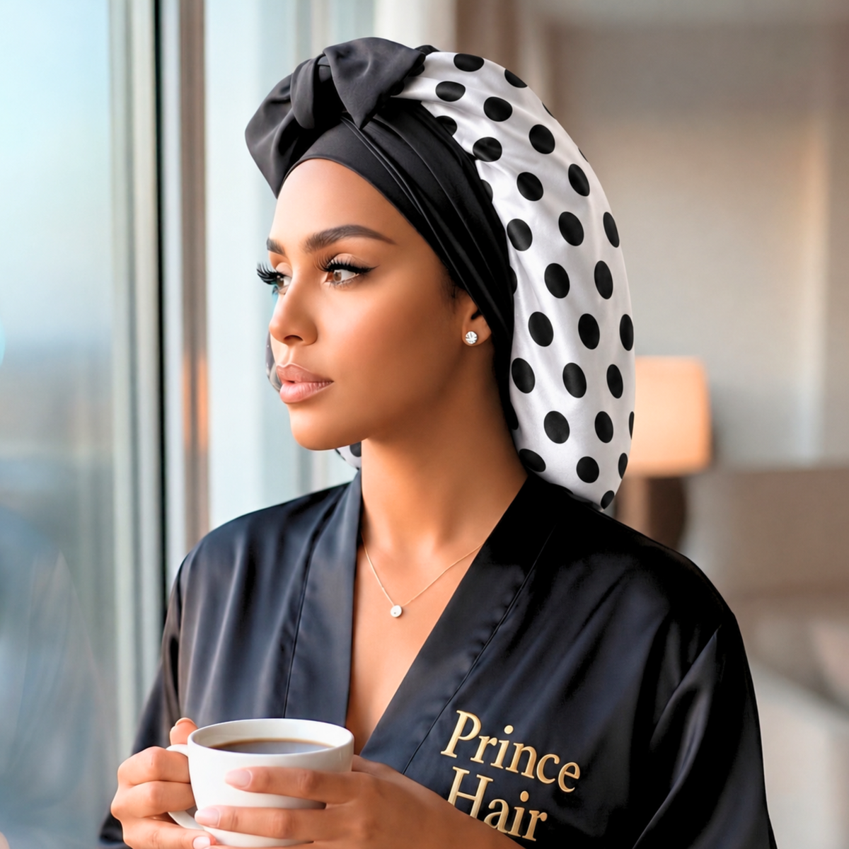 Adjustable Reversible Satin Hair Bonnet