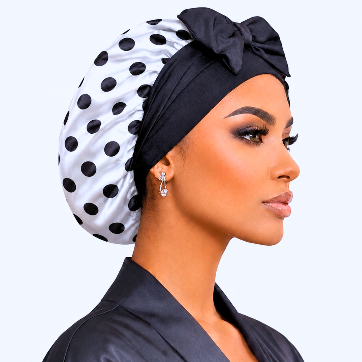 Adjustable Reversible Satin Hair Bonnet