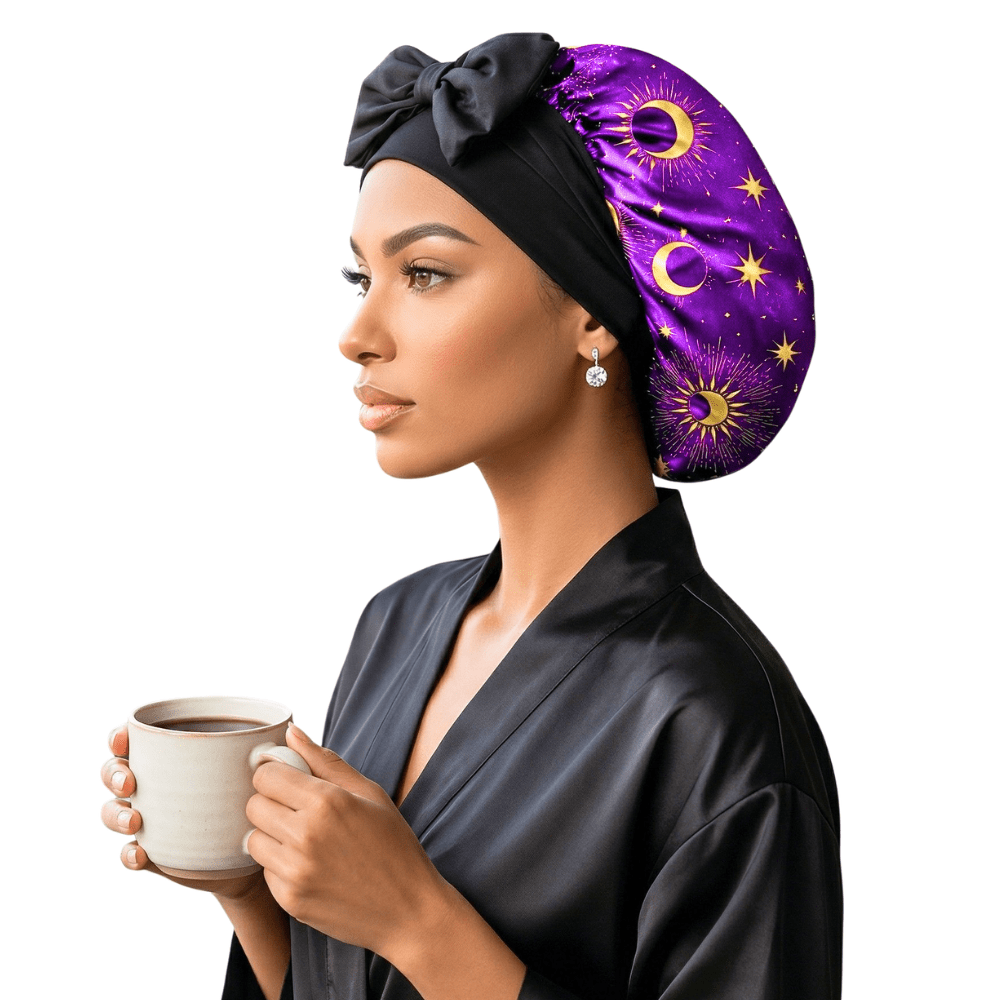 Adjustable Reversible Satin Hair Bonnet