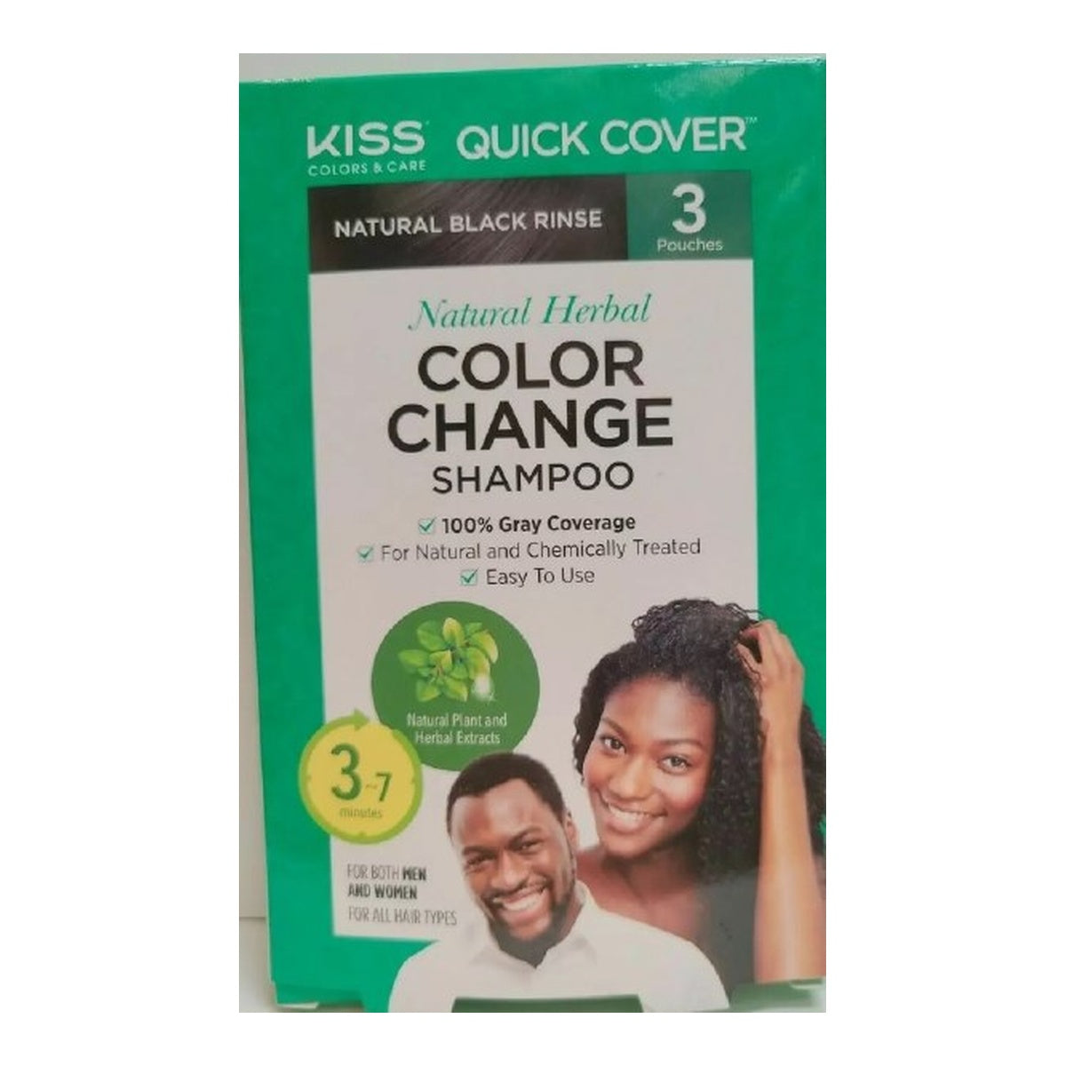 RED by KISS Natural Herbal Color Change Shampoo – Natural Black