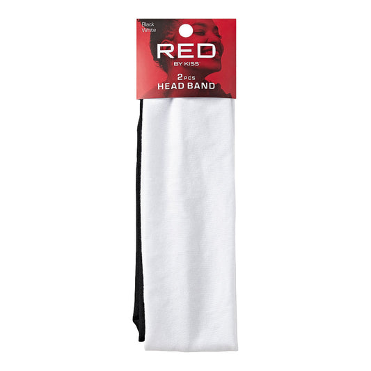RED by Kiss HEB37 Cotton Headband two-piece set in black and white