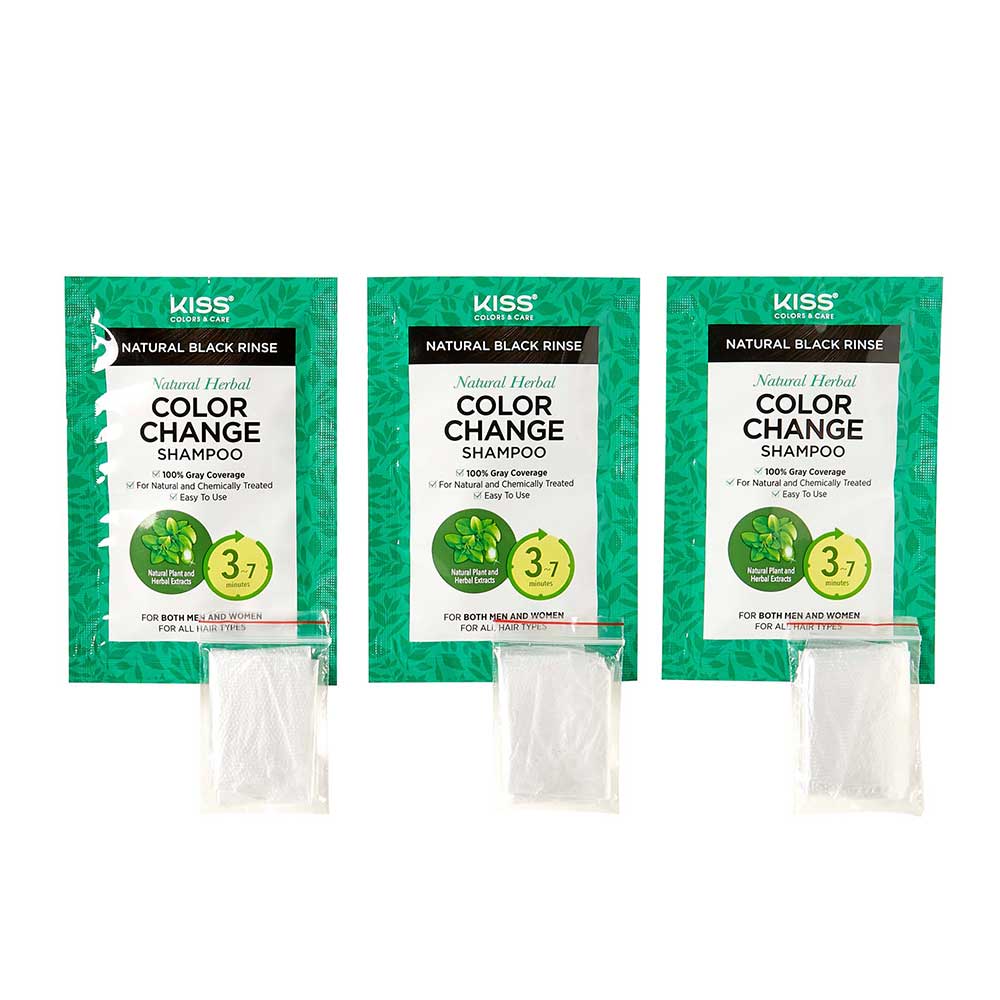Natural Herbal Color Change Shampoo application