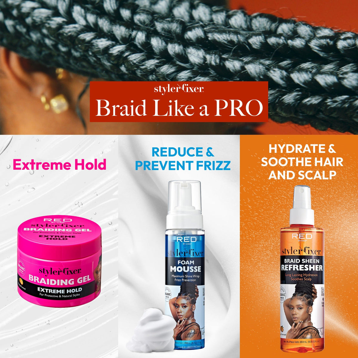 RED by KISS Styler Fixer Braiding Gel product detail 12