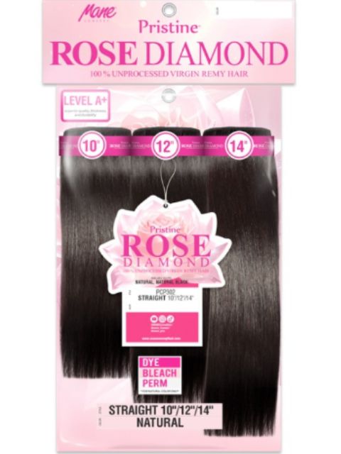 Rose Diamond PRD302 Straight Virgin Hair 3-piece bundles