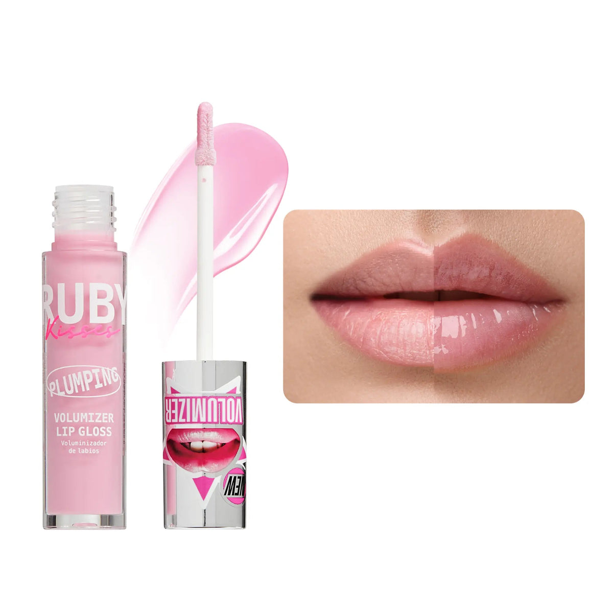 Ruby Kisses Plumping Lip Gloss - Baby Pink