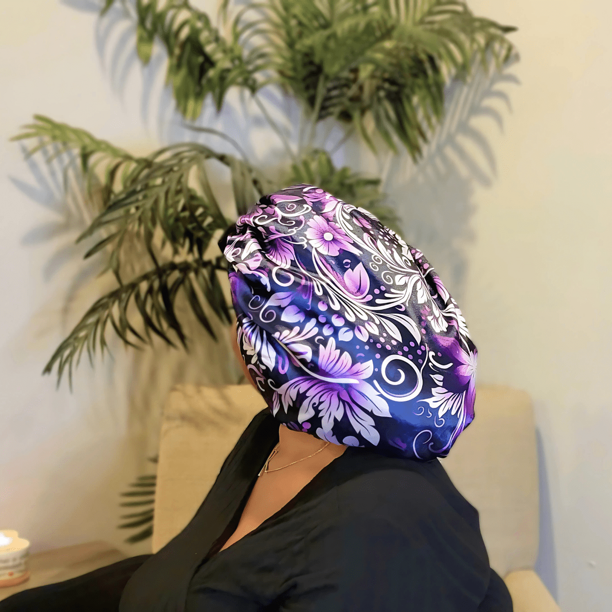 Adjustable Reversible Satin Hair Bonnet
