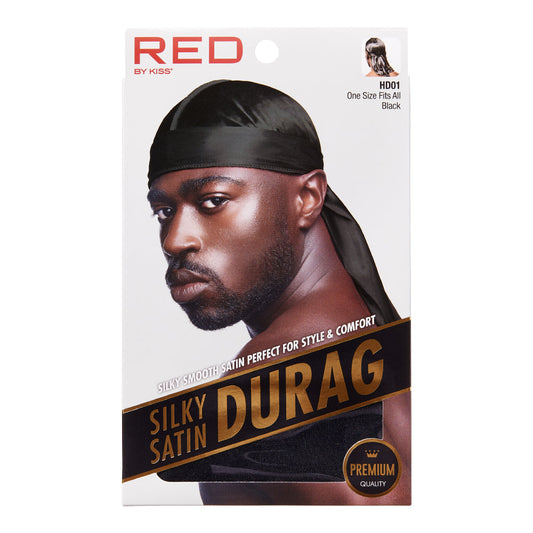 RED by KISS Premium Silky Satin Durag in Black