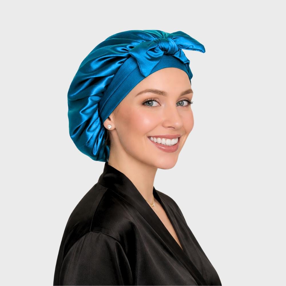 Adjustable Reversible Satin Hair Bonnet