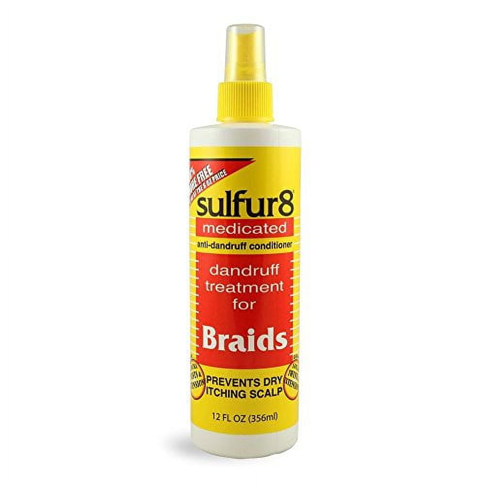 Sulfur8 Braid Spray Dandruff Treatment Bonus 12oz
